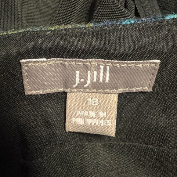 NWOT JJill Teal Plaid Mini Skirt - Picture 2 of 9